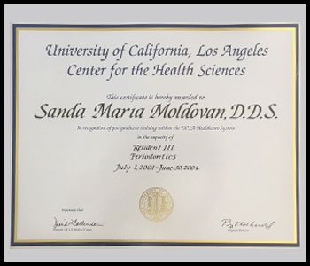 Degrees & Certifications Dr. Moldovan 3